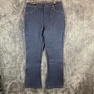 Wrangler 946DEN Jeans Mens 34x30 Blue Cowboy Cut Regular Fit Made in USA Denim